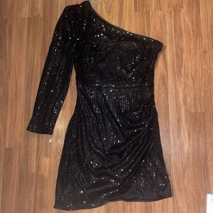 DO+BE Black Sequin Mini Dress